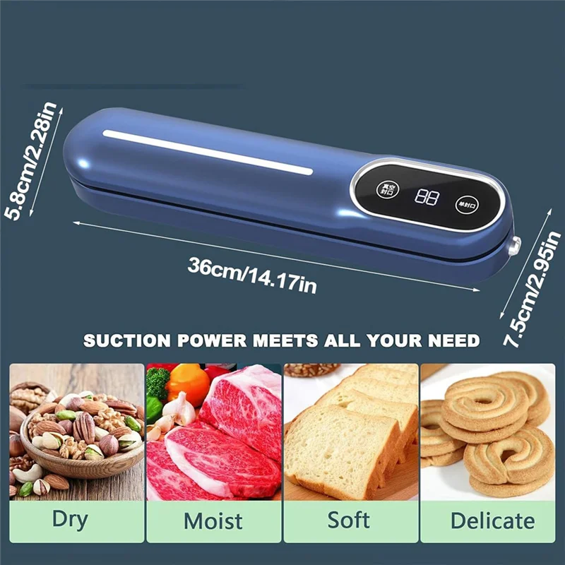 ماكينة سد الفراغ EAS تعمل باللمس ماكينة غلق أكياس الطعام الأوتوماتيكية مع نظام فراغ خارجي أوضاع جافة ورطبة وجديدة