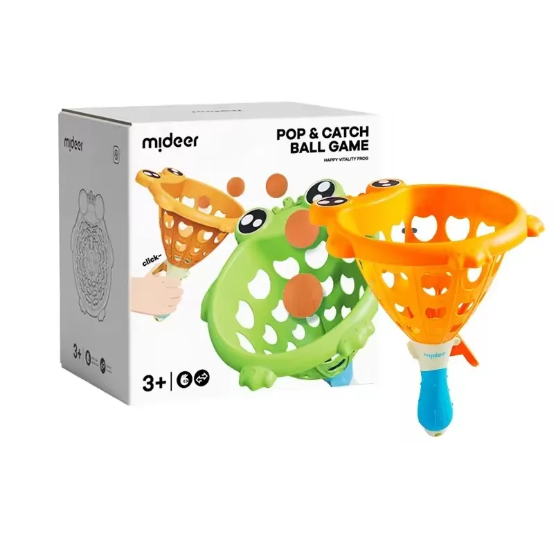 

Mideer Pop-Pass-Catch Ball Game Interactive Ejection ball Happy Vitality Frog Outdoor Indoor Toys Sport Toy for Child Kids 3Y+