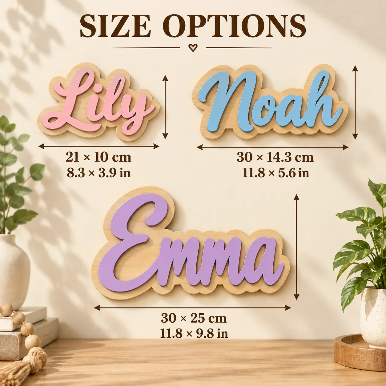 Custom Wooden Double-Layer Name Sign, Personalized Name Plaque Custom Color for  Room Door Decor Gift Wall Tabletop Sign