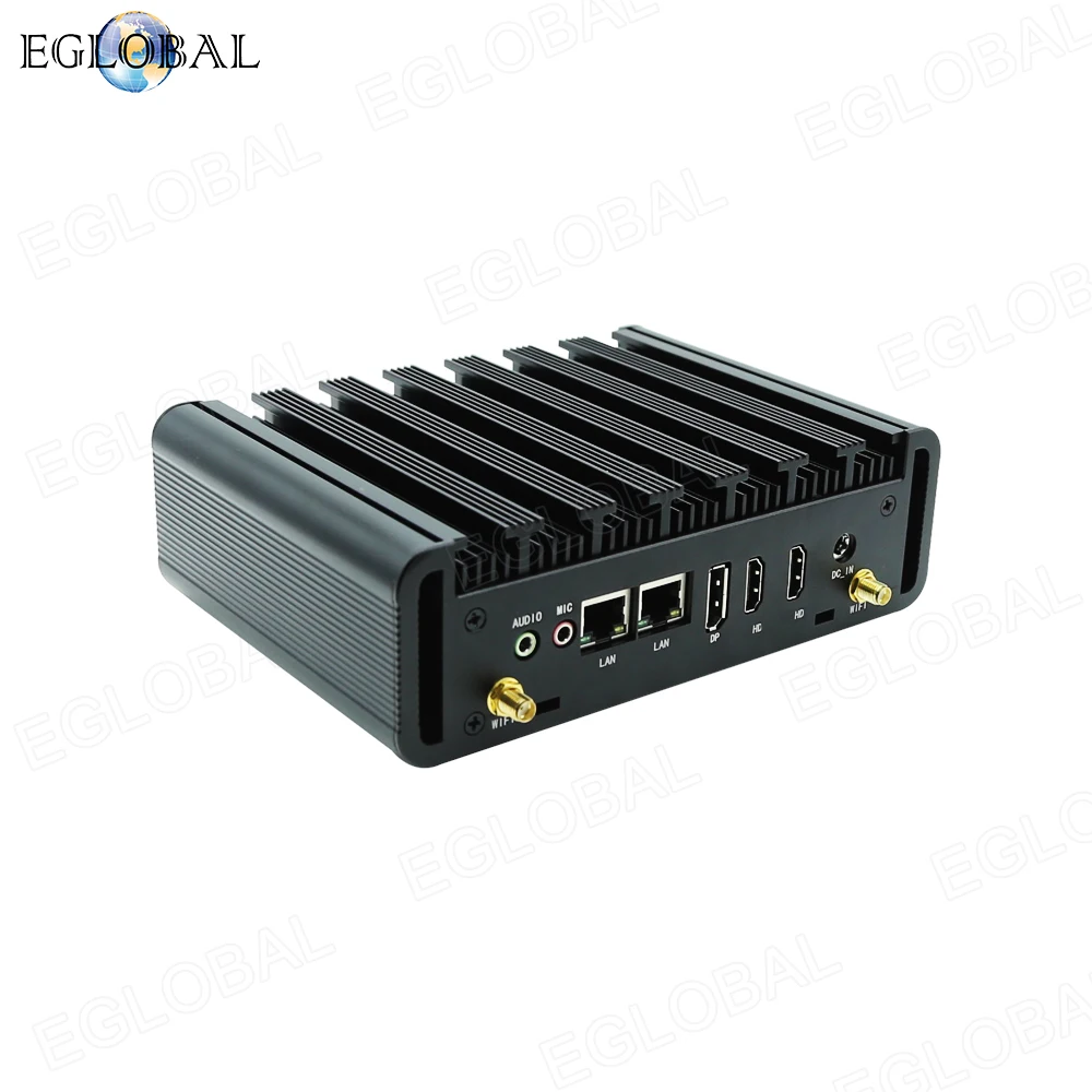 EGLOBAL Potente 12th Intel Core i3-1215U Mini PC industriale 2RJ45 Porta HD Dp 3USB3.0 2USB2.0 Tipo-C Win11PRO Mini Computer WIFI