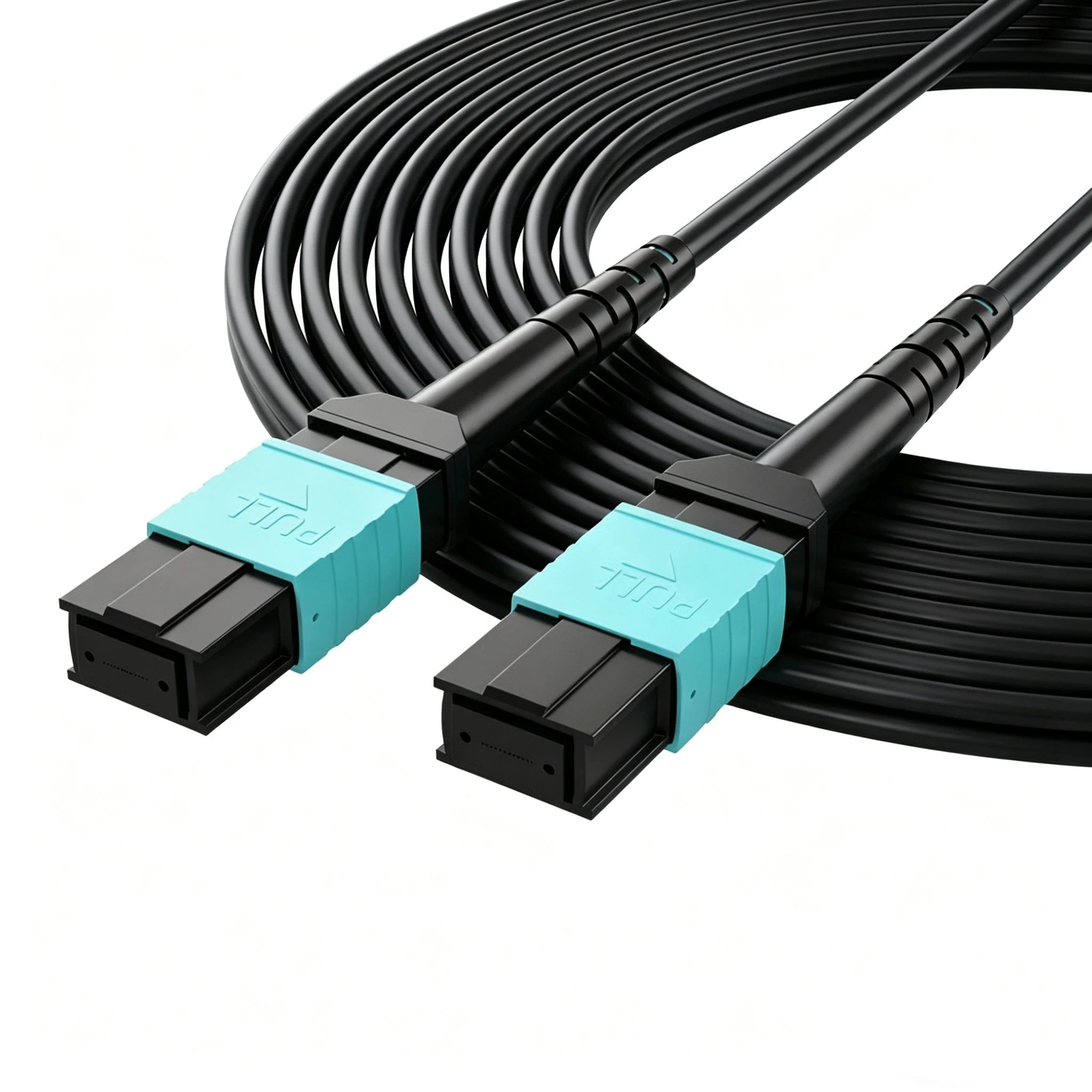 

12 cores Armored patch cord OM3 TPU MPO MTP 150m-300m 200m 250m multimode 12C type B 12 fibers optical fibre jumper outdoor