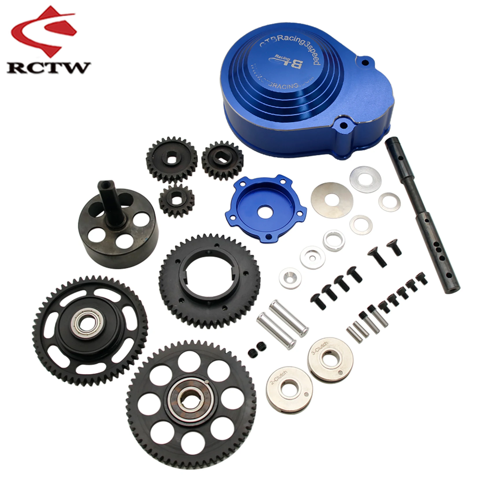 1/5 Rc Car Racing Set di ingranaggi di trasmissione a 3 velocità o blocco oscillante frizione o parti per camion GTB Hpi ROFUN ROVAN KM Baja 5B 5T 5SC