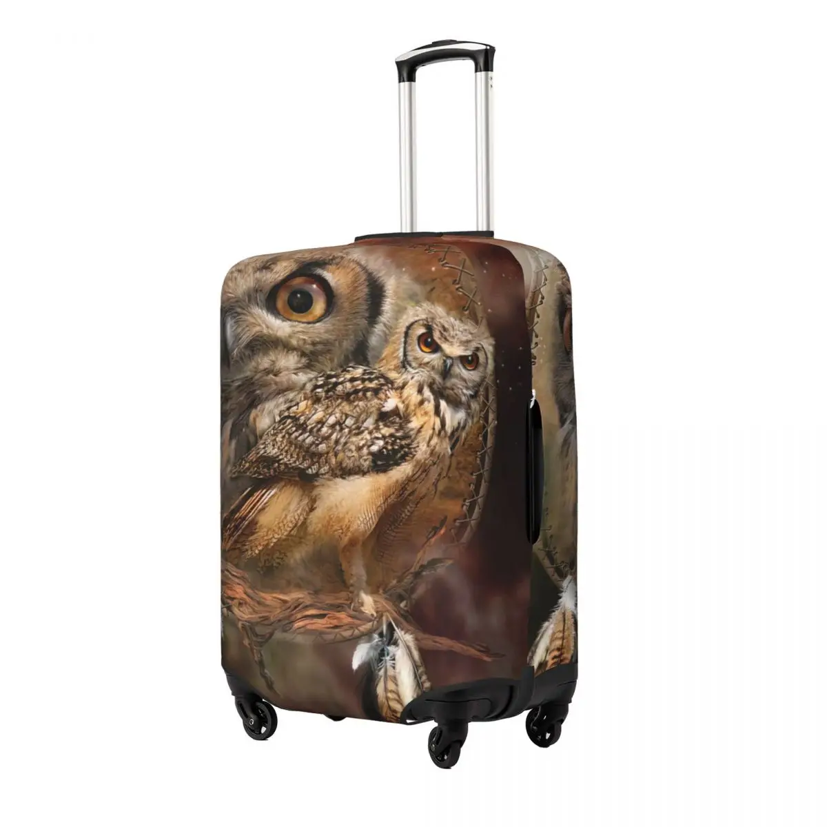 Dream Catcher - Spirit Of The Owl Luggage Protective Dust Covers Elastic Waterproof 18-32inch Suitcase Cover Travel Accessories