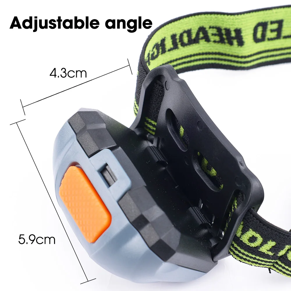 Portable Mini Headlight Ultra Bright Led Headlamp AAA Battery Powered Head Lamp Torch Lantern Camping Fishing Outdoor Head Light