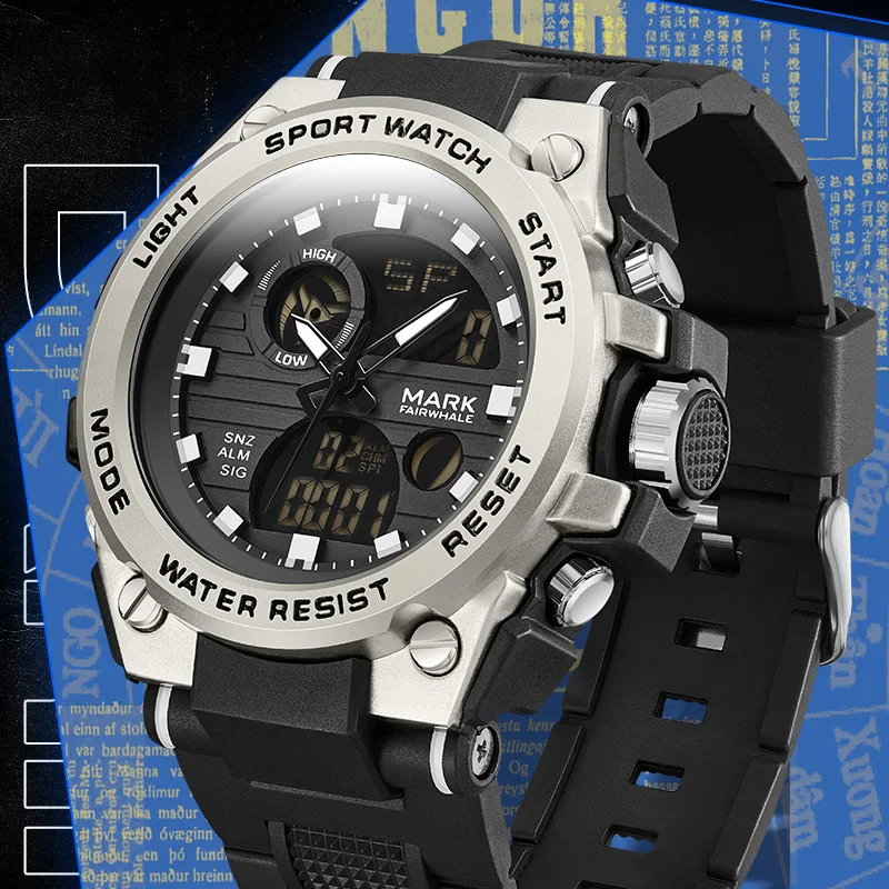 

Mark Fairwhale Sport Men's Watch Quartz Wristwatch Waterproof Fashion Wristwatch Multifunctional Watches for man