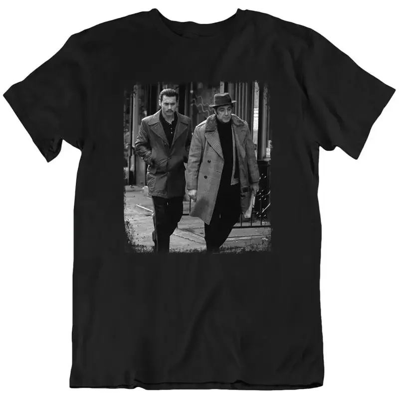 Donnie Brasco Pacino Depp Movies 70'S Gangster Gang Mafia T Shirt New