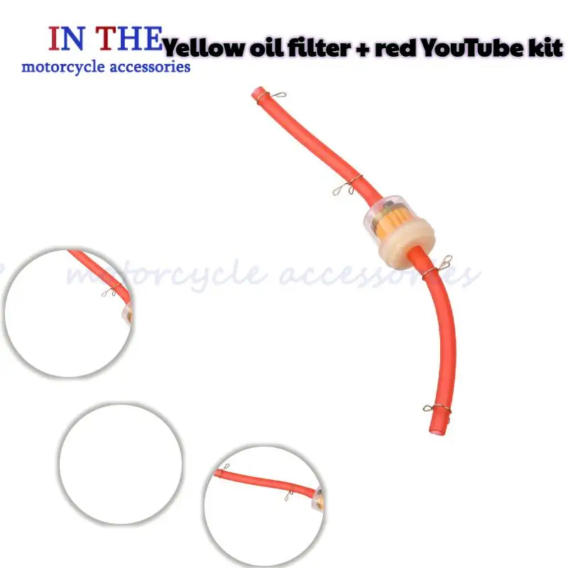 

Scooter Motorcycle Moped Scooter Dirt Bike Universal 6mm ATV Fuel Filter Motorcycle Gasoline Gas Fuel Gasoline Oil Filter