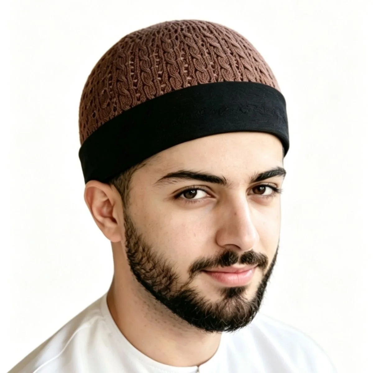Muslim Caps For Men Clothing  Skull Prayer Hat Knitted Mesh Kufi Kippah Islamic Saudi Arabia Jewish Summer 0789
