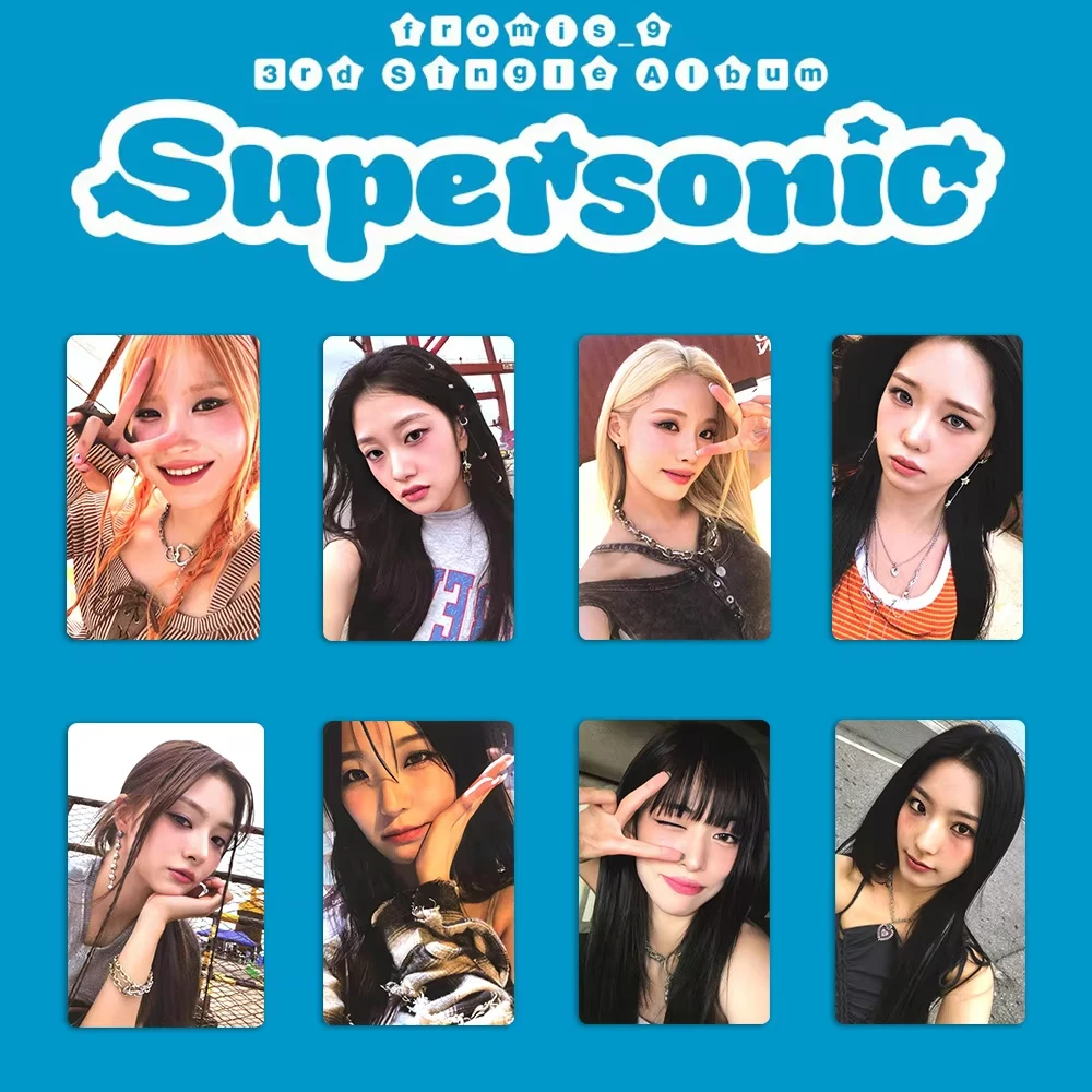 8Pcs/Set Fromis_9 Idol Girl New Album SUPER SONIC Series High Quality Photocards Lee Sae Rom HD Printd Lomo Cards Fans Gifts