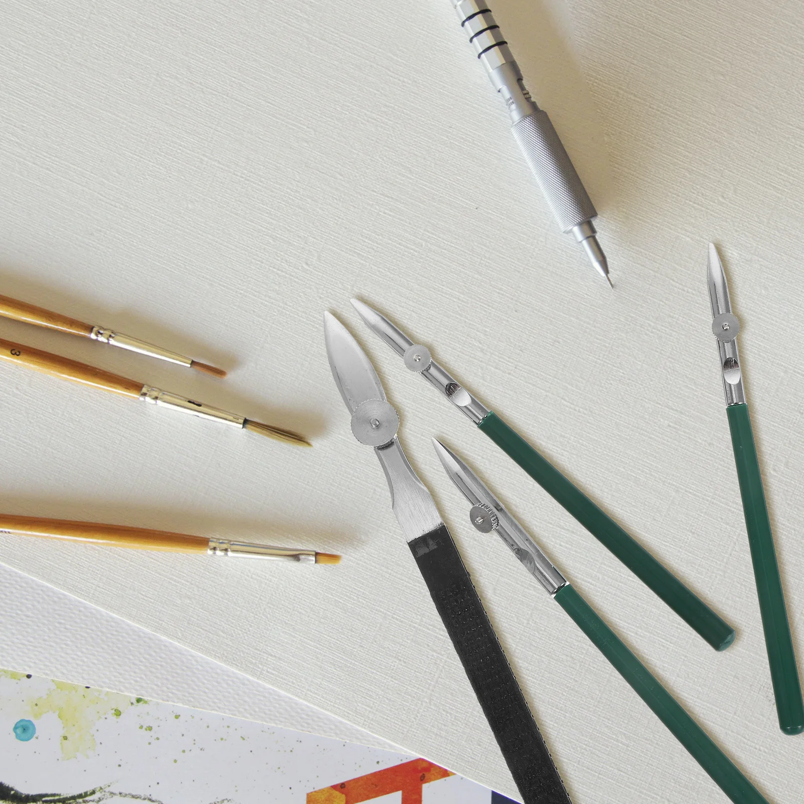 4Pcs Adjustable Cartoon Gel Pen Duckbill Design Precision Drawing Tool for Straight Lines Ideal for Calligraphy Technical