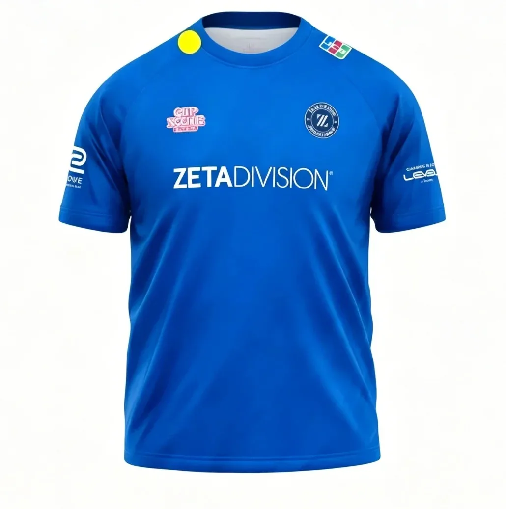 Summer Casual E-Sports Zeta Division Team Jersey Identity Short-Sleeved Tshirt Men Women Tops Oversized Quick-Drying Cloths Tees - view 5