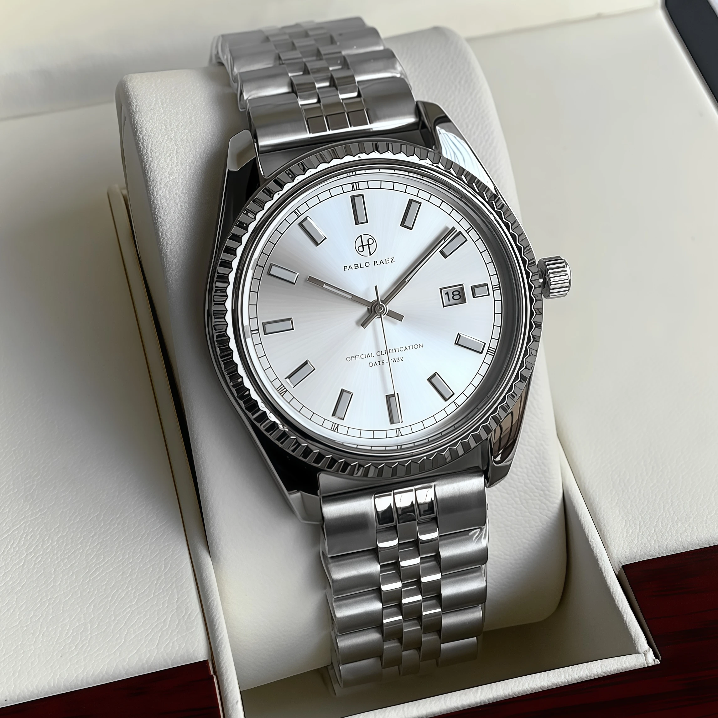 PABLO RAEZ Business Men's Watch Quartz Watch Night Light Waterproof Stainless Steel Watch Sports Watch High Quality Gift Box