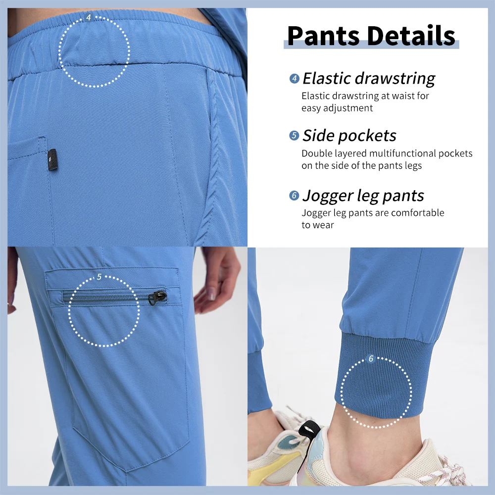 Niaahinn szpital peeling jednolite topy medyczne spodnie do biegania sala operacyjna mundurek pielęgniarki zestaw do szorowania pielęgniarskiego gorący bubel fartuchy chirurgiczne