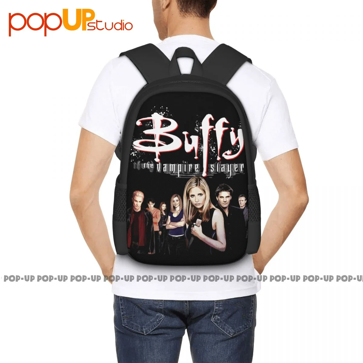 Buffy The Vampire Slayer Movie Poster zaino Bookbag di grande capacità borsa da spiaggia borsa sportiva borse da viaggio