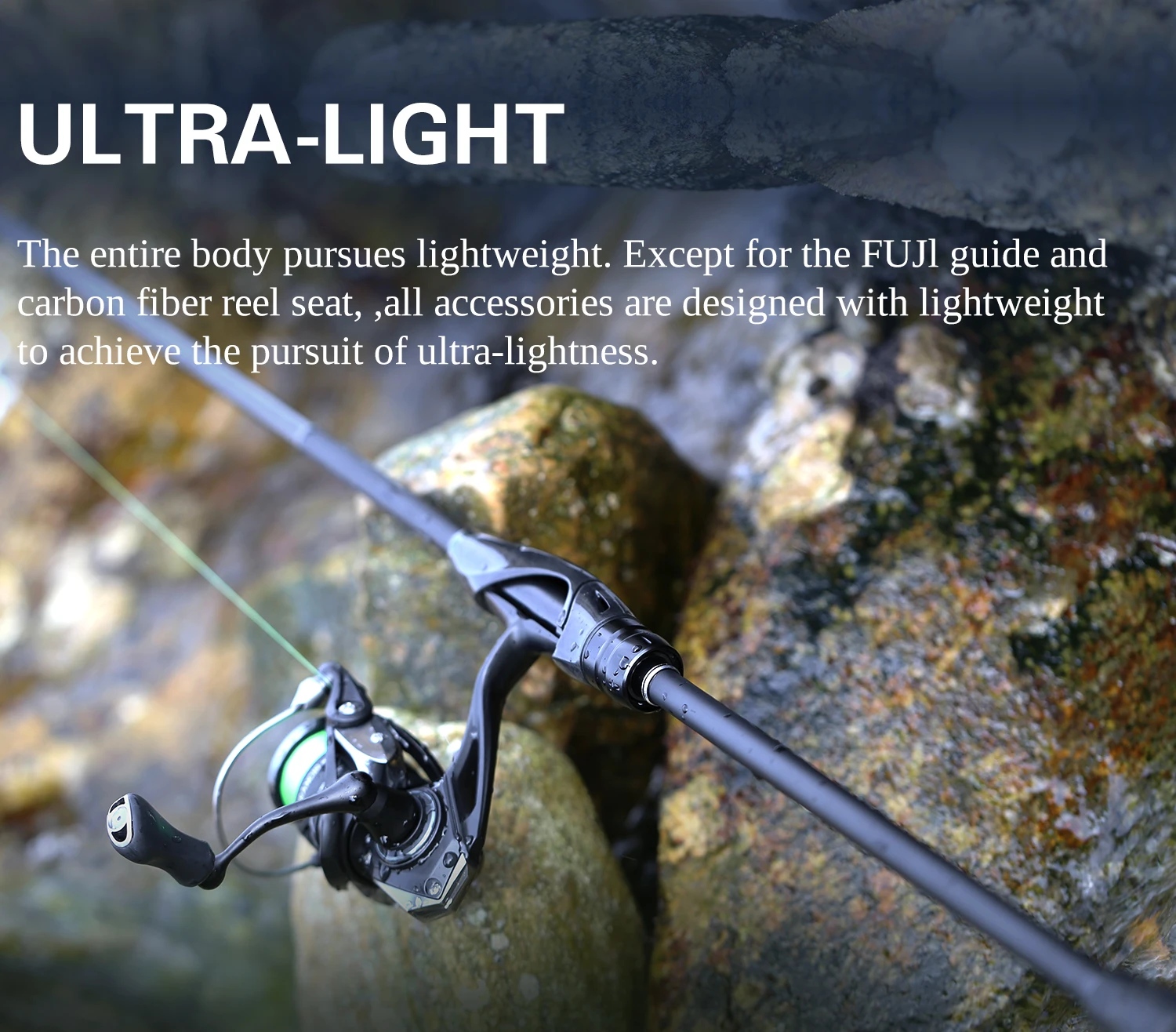TSURINOYA Spirit Fox 2,08m 2,28m 2,44m Light Game Angelrute S762L S802L FUJI 2-teilige Schnellaktion-Angelrute für Rockfish – Detail 9