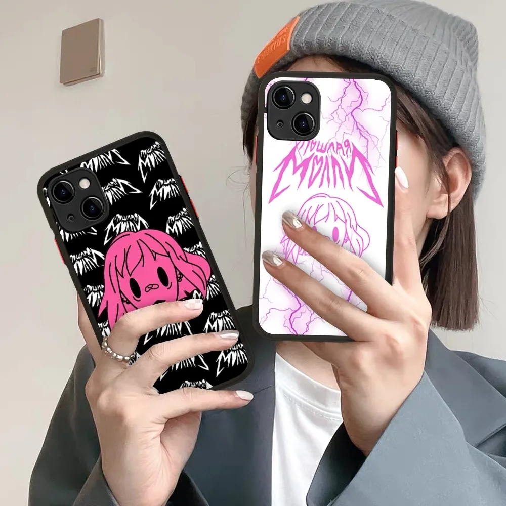 Певец Poshlaja Molli модный чехол для телефона для iPhone 14 X XR XS 7 8 Plus 11 12 13 pro MAX 13 mini матовый противоударный чехол