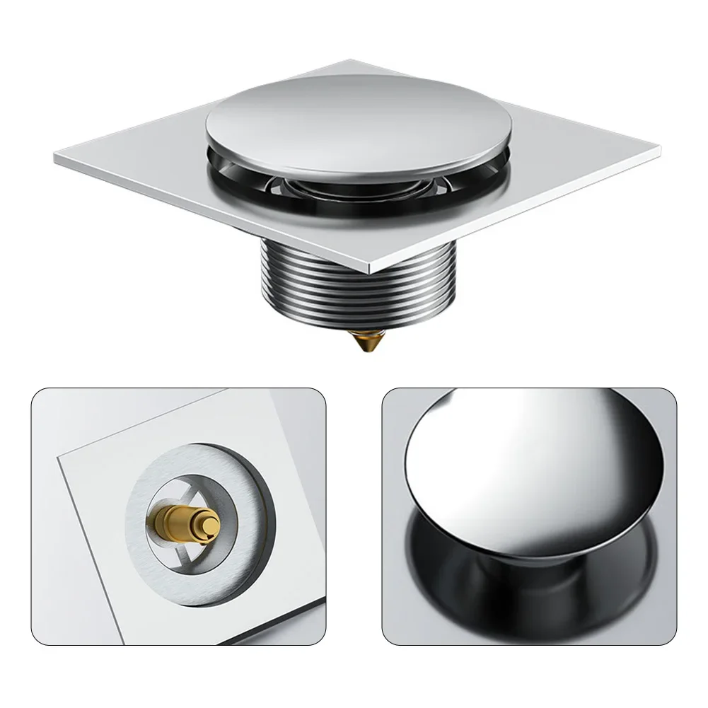 

Bouncing Floor Drain Bathroom Floor Drain Bathroom Drainage Floor Drain Hair Catcher Anti O-dor Basin Stopper Sink Strainer