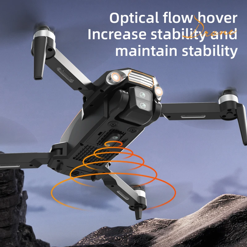 LF669 RC Drones Grande Angular 8K HD Professinal Duals Câmera Tela de 4,5 polegadas controle remoto 360 °   Brinquedos Quadcopter para evitar obstáculos