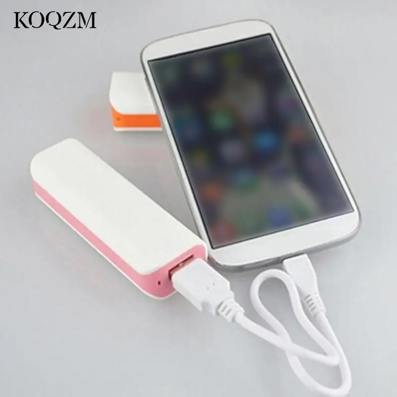 Mini DIY Portable USB Mobile Power Bank Charger Pack Box Battery Case For 1 X 18650