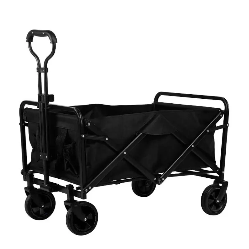 

Portable Folding Cart with Large Capacity, Multifunction Cart, Outdoor Camping Table, Light Wagon, Bbq Trolley, 120L, New, 2023