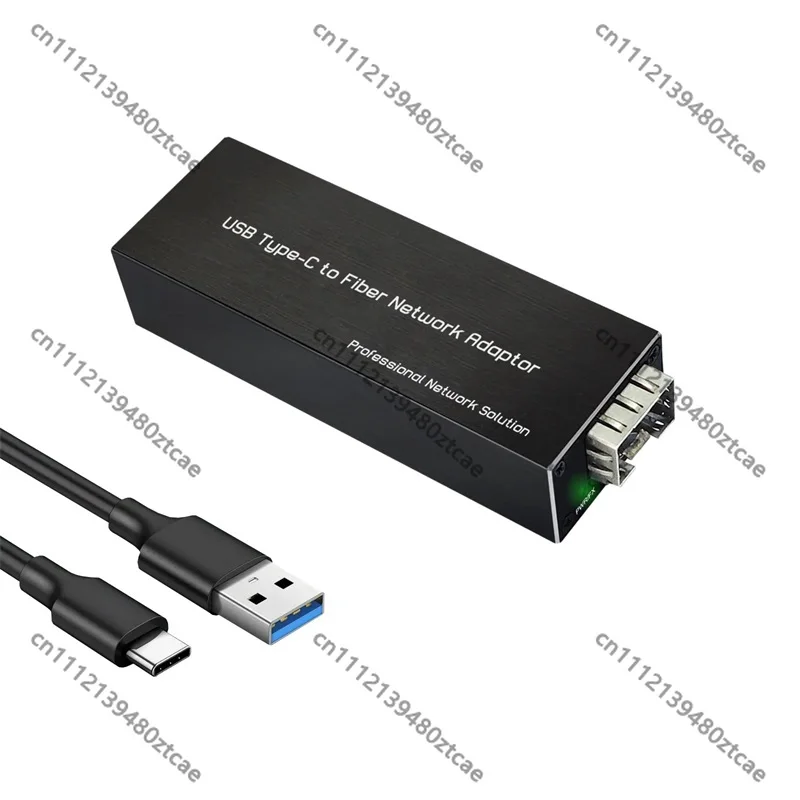 Type-C USB3.0 Gigabit Network Card SFP & RJ45 Two Interface Ethernet Adapter 1000M Fiber & Copper Network Convert Connector