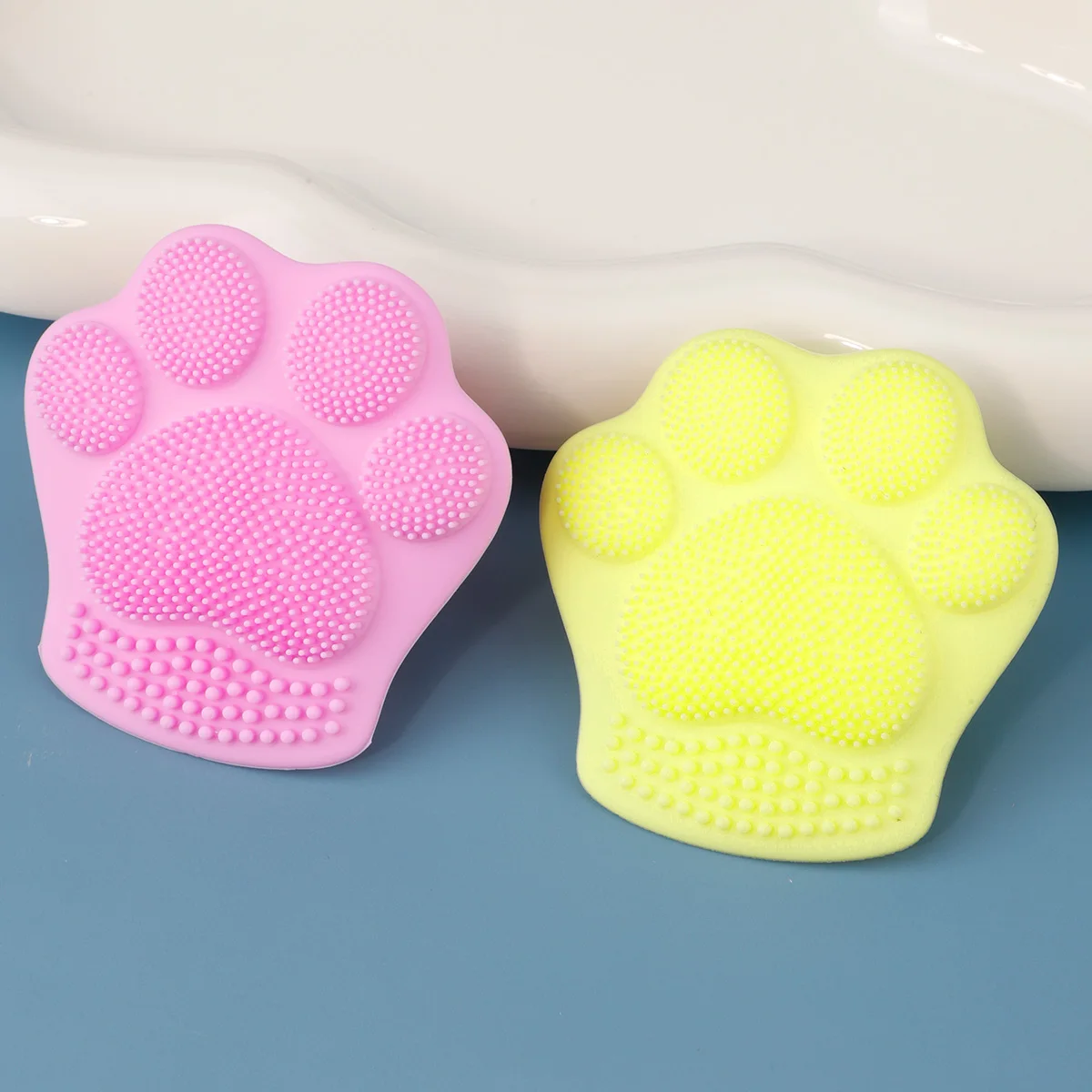 1/5 قطعة فرشاة تنظيف الوجه من السيليكون للتنظيف العميق والتقشير اللطيف