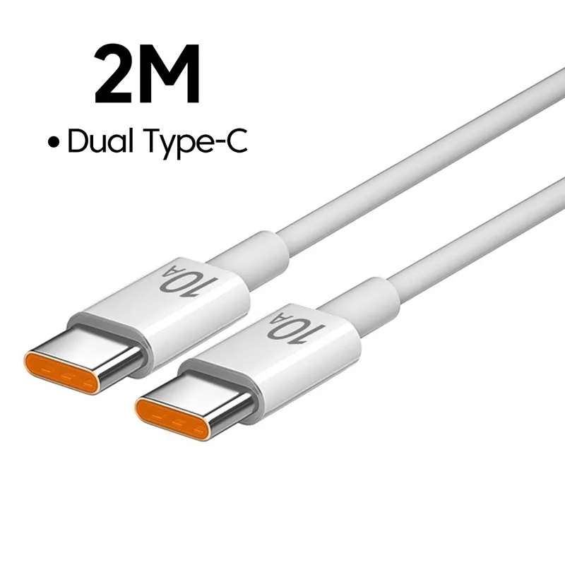 40W snellader Type C Dual Port PD snellaadladeradapter voor iPhone 15 14 Samsung S23 Xiaomi 10A USB C naar USB C-kabel