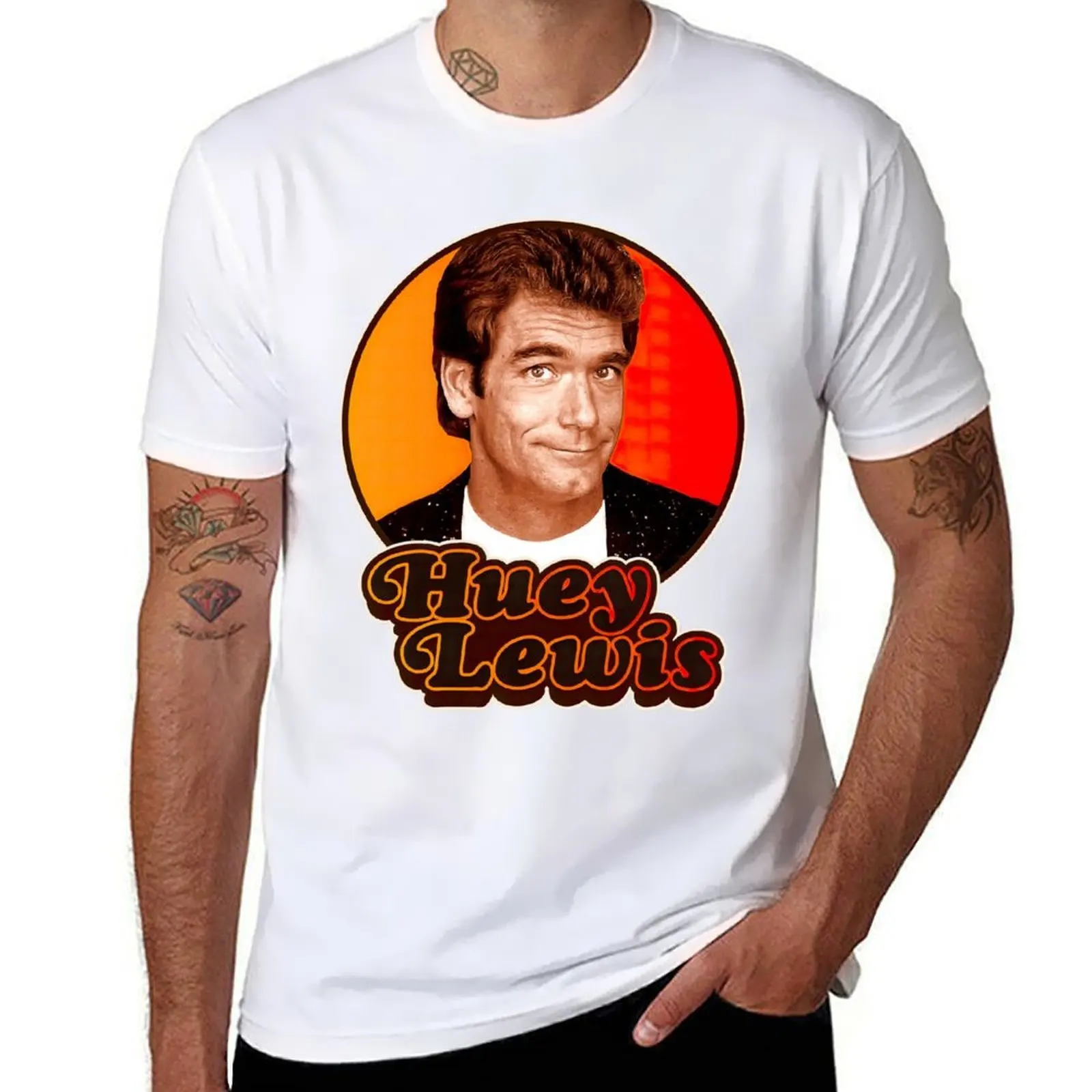 

Huey Lewis T-Shirt anime tshirt man t shirt graphic T-Shirt