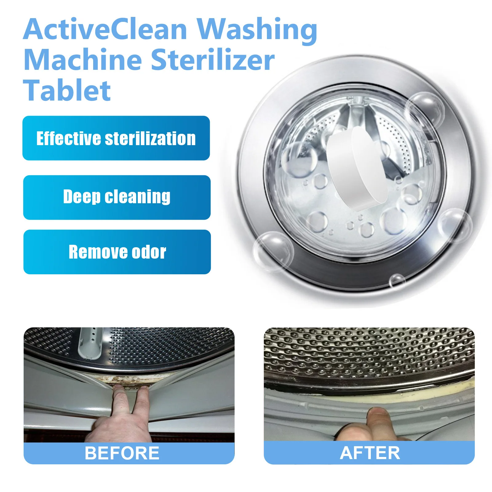 Washing machine cleaning plate washing machine tank automatic drum dirt cleaning clean odor cleaning plate