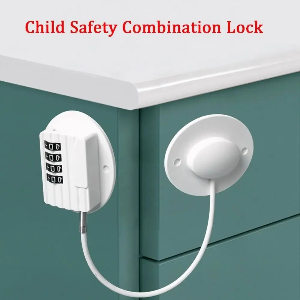 

Home Security Cable Window Lock Cabinet Lock Refrigerator Door Lock Safety Lock Unisex Protection