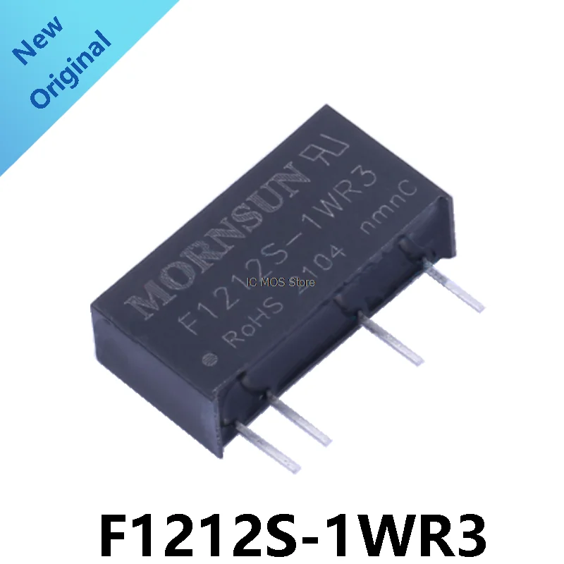 

5PCS free shipping PHINK F1212S-1WR3 power module DC-DC isolated power supply 12V to 12V84mA short circuit protection