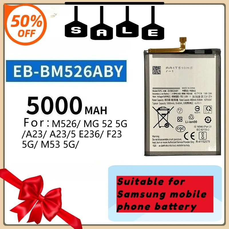 

For Samsung Mobile Phone Battery M526/M52 5G/A23 Built-in Battery EB-BM526ABY