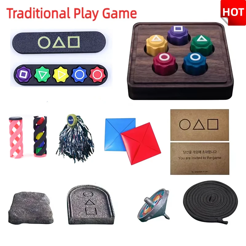 Korean Folk Game Gonggi Stones Pebbles Set Props Square Circle Triangle For Family Party Play Games Catching Fun Toy Dice NEW