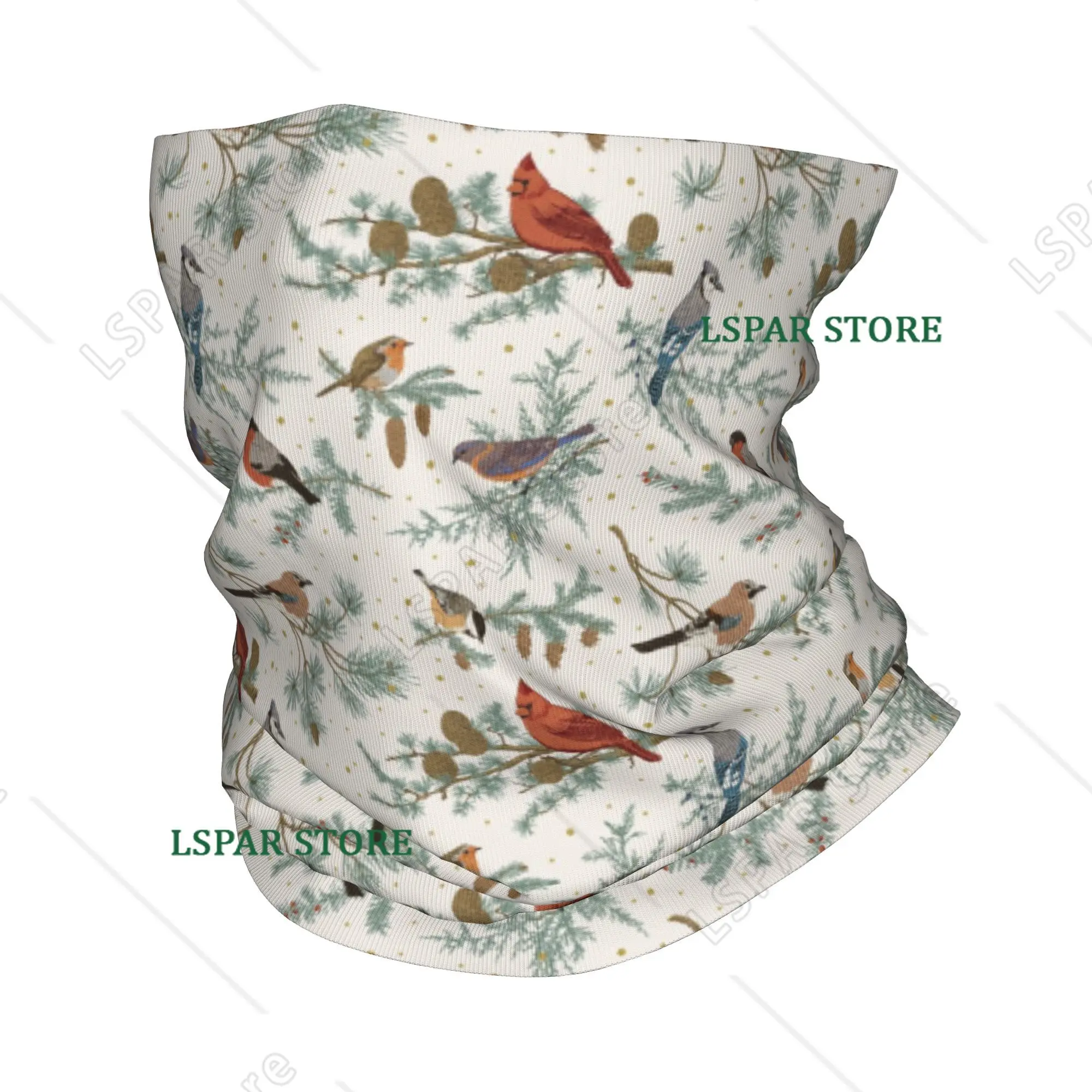

Bird Pattern Head Scarf Neck Cover Printed Mask Scarf Multi-Functional Headband for Running, Unisex Adult All-Season Use