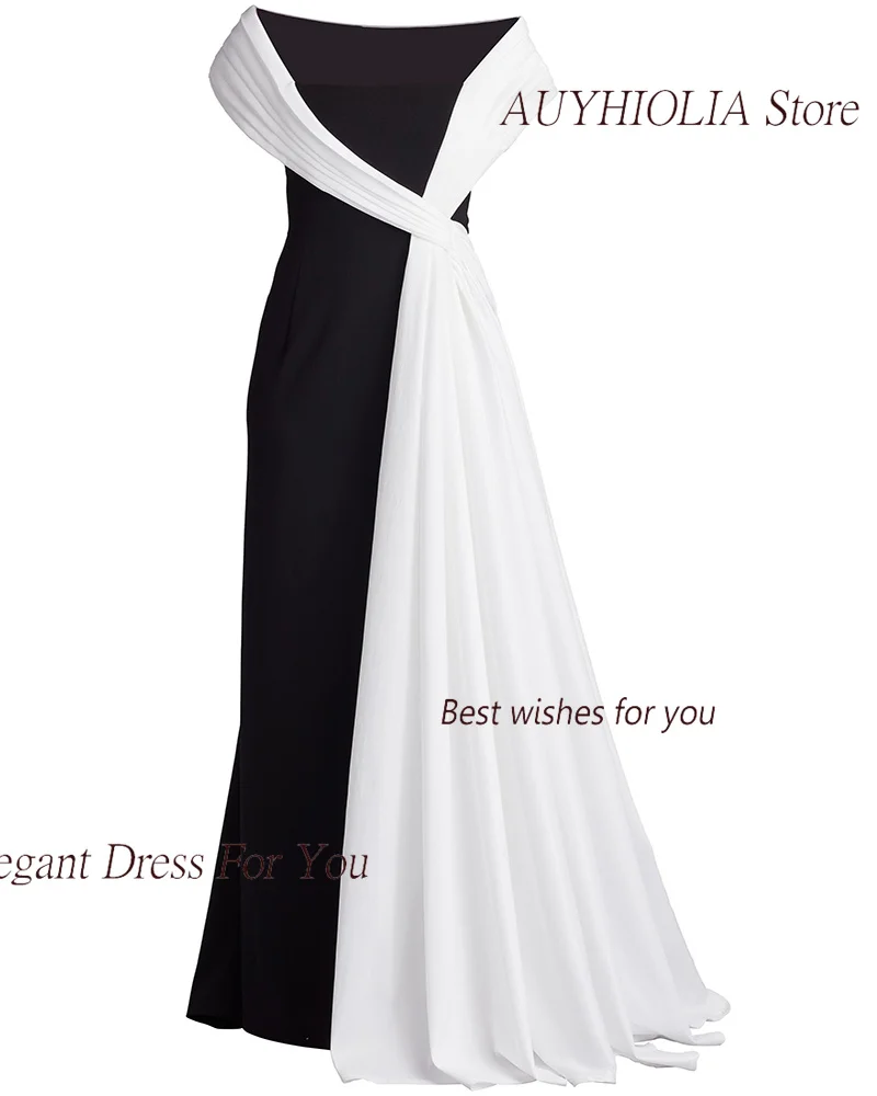 Crepe Evening Dress For Sexy Women 정장원피스 Vestidos de festa Fashion A-Line Elegant Off The Shoulder Cocktail Party Prom Gown 2024