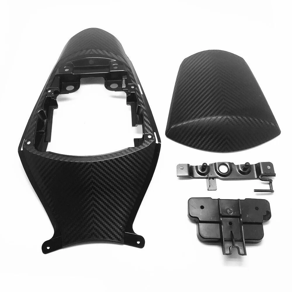 ألياف الكربون نمط الخلفية الذيل مقعد هدية القلنسوة مجموعة لسوزوكي GSXR 600 GSXR 750 2011-2019 K11