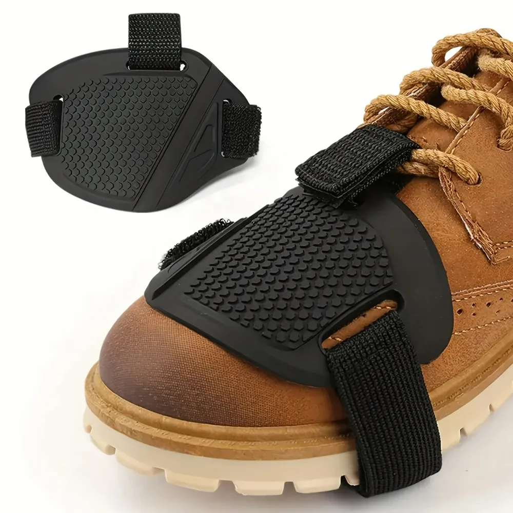 1PCS Motorcycle Gear Shift Pad PU Honeycomb Shoe Upper Protective Cover Universal and Easy To Install