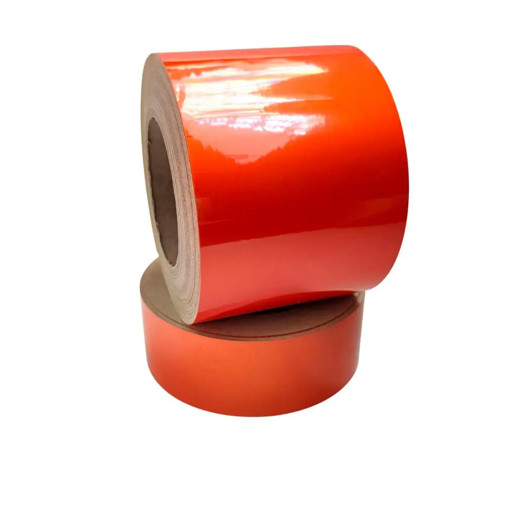 5 سنتيمتر/10 سنتيمتر/15 سنتيمتر/20 سنتيمتر * 5 متر البرتقال وضوح عالية الإعلان الصف أشرطة عاكسة سيارة ملصق الشارات ذاتية اللصق تحذير الشريط