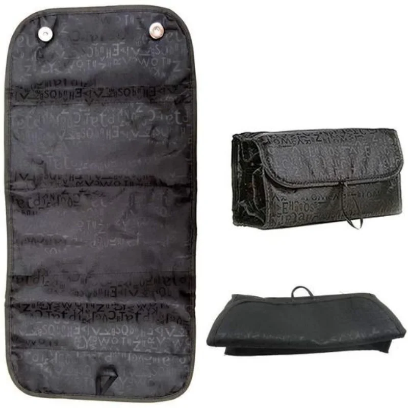 Cosmetic Bag Makeup Tools Bag Fashion Female Makeup Hanging Loop Women Toiletries Case Jewelry Organizer Zipped Compartment