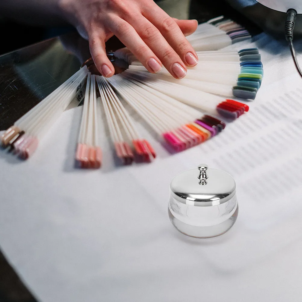 

Набор из 2 стеклянных стаканов для маникюра, премиум-класса, из толстого стекла, для снятия лака, хранения жидкостей и порошков для DIY-маникюра, профессиональный