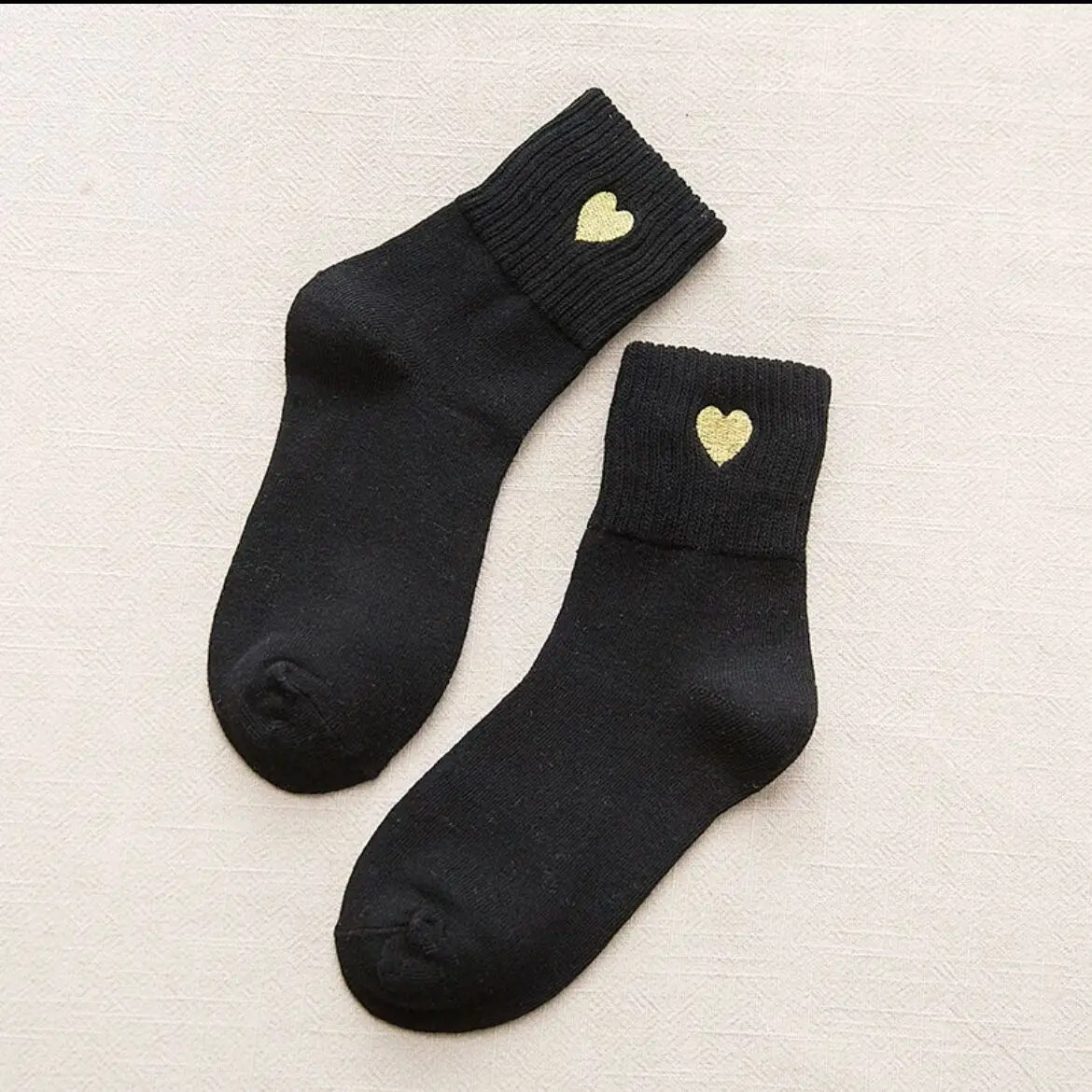 Korean Simple Love Heart Embroidery Short Socks Women\'s Breathable Casual Cotton Socks Fashion Daily Breathable Sock