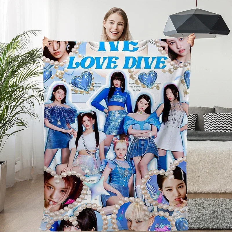 

Флисовое одеяло на заказ, мягкое постельное белье из микрофибры для дивана, зимнее тепло, королевский размер, идеально подходит для сна, кемпинга, фанатов Kpop ATwices