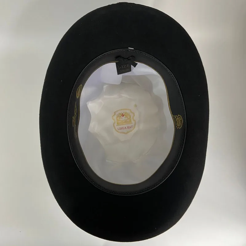 Черный шерстяной фетровый цилиндр, мужской формальный викторианский свадебный платье, шляпа в стиле стимпанк, британский стиль, волшебник, безумный шляпа, реквизит