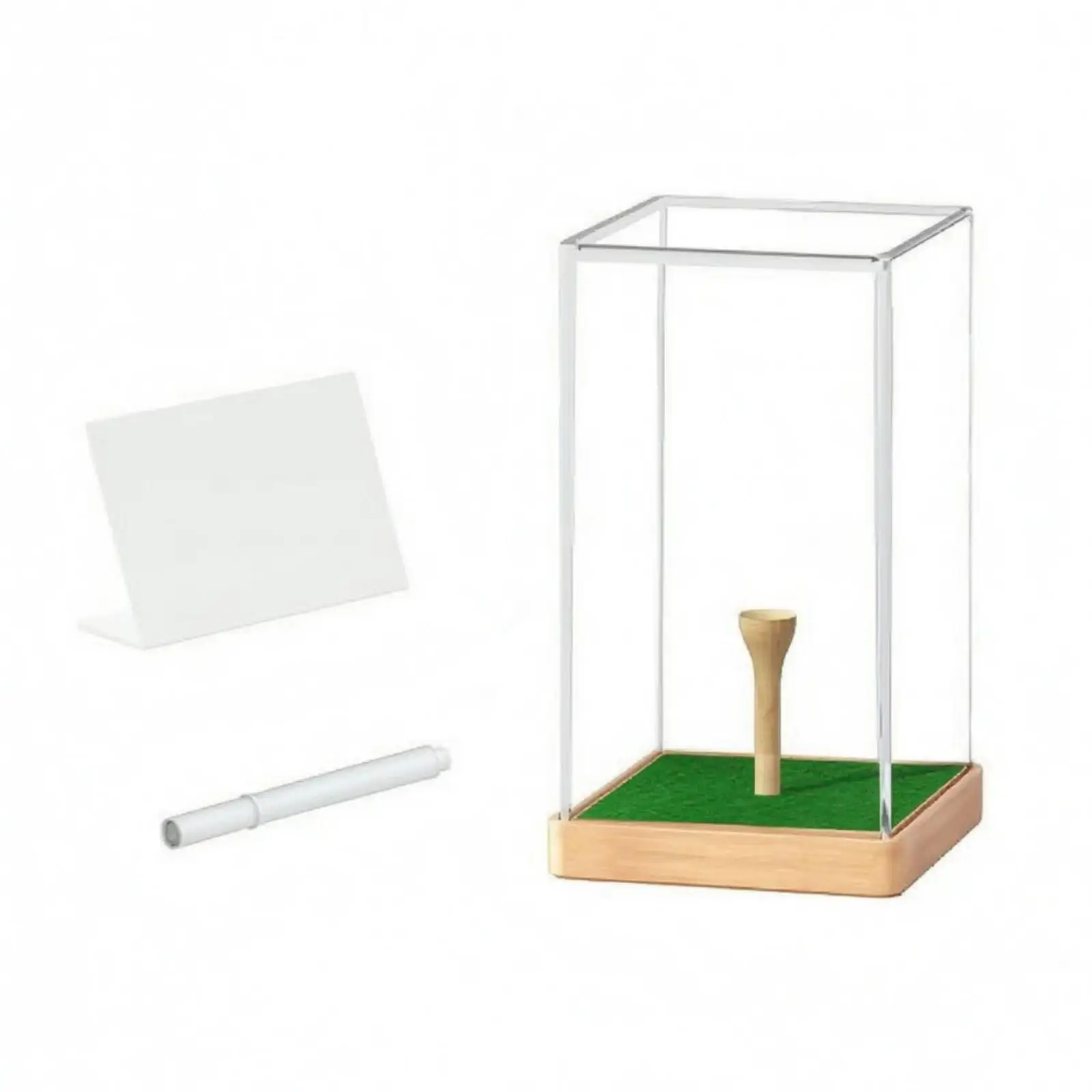 boite-de-rangement-transparente-en-acrylique-pour-balles-de-golf-avec-porte-stylo-et-etiquette-de-presentation-pour-souvenirs-sportifs-vitrine-de-bureau-ou-de-maison
