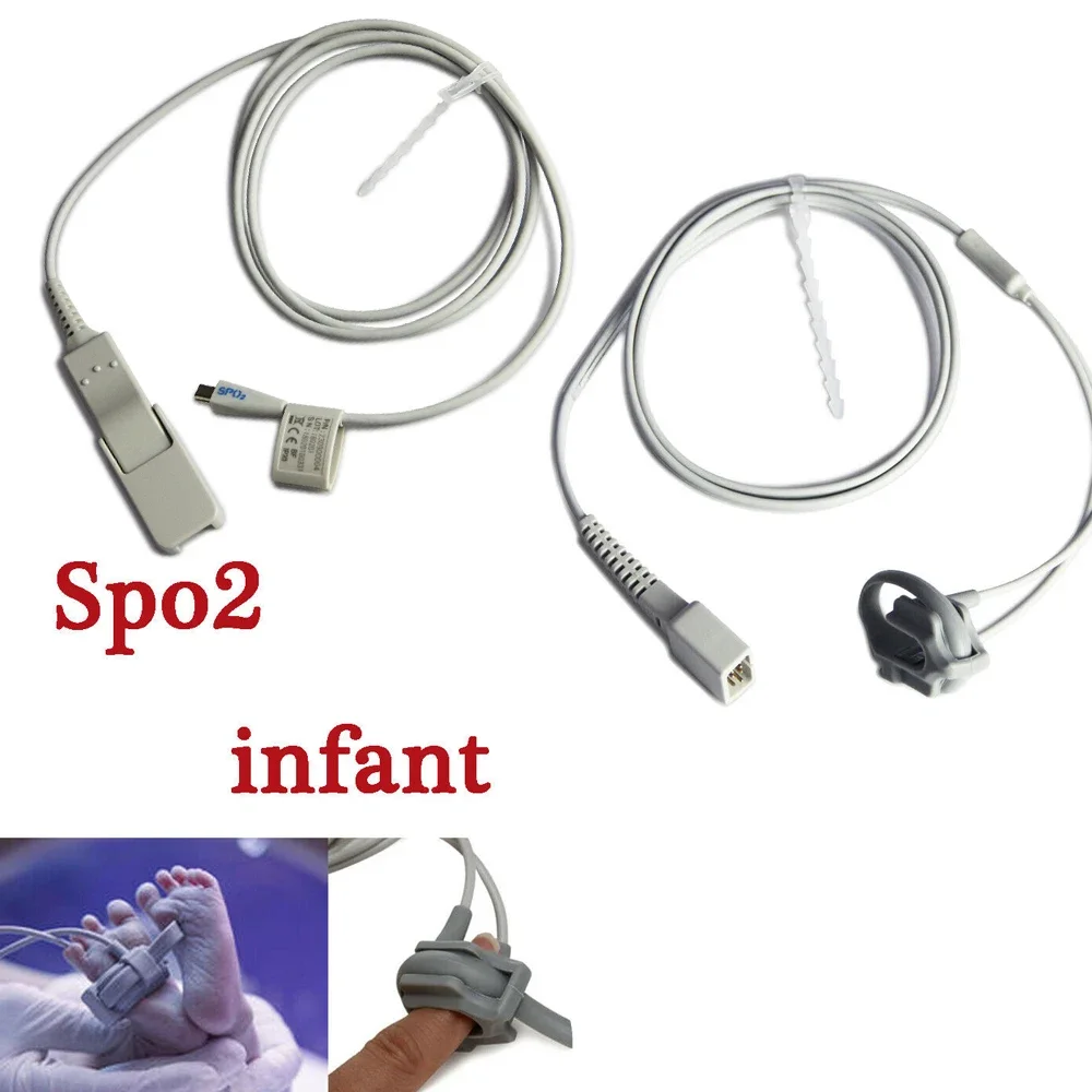 10 Pin USB SPO2 Probe dewasa Paediatric Neonatal Sensor saturasi oksigen darah dokter hewan CONTEC 08A 08C Monitor tekanan darah