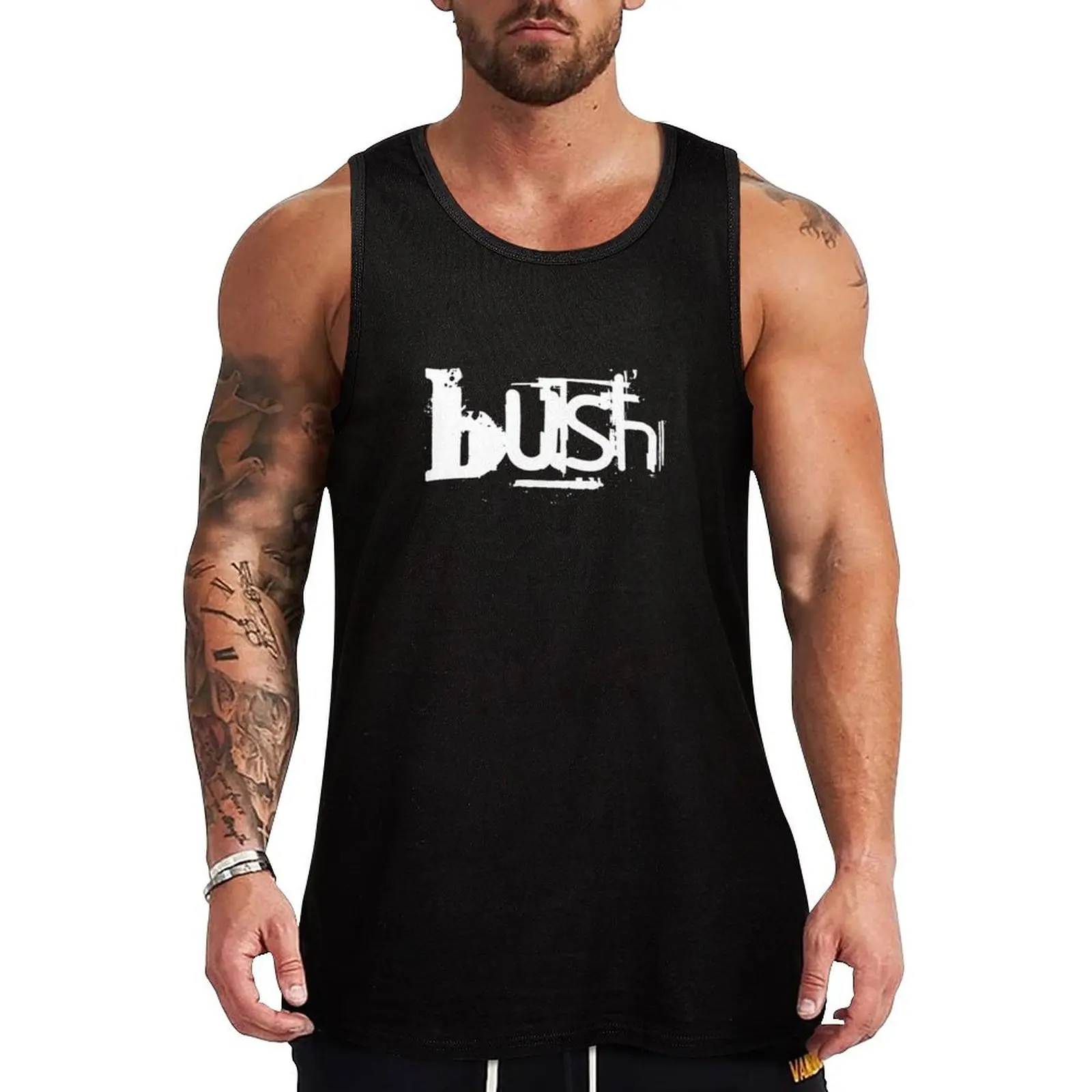 

Bush logo Tank Top Men's sleeveless gym clothes for man