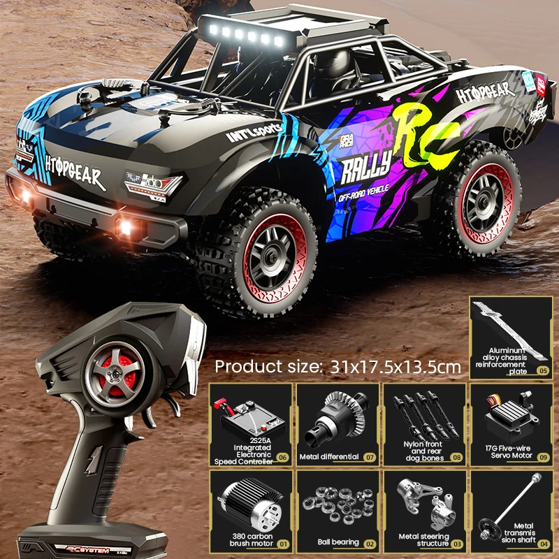 

18103 Rc Car Off-Road Remote Control Car 2.4g 4wd Vehicle 1/18 Full Scale Electric Allterrain Car Children's Boys Toy Car Gifts