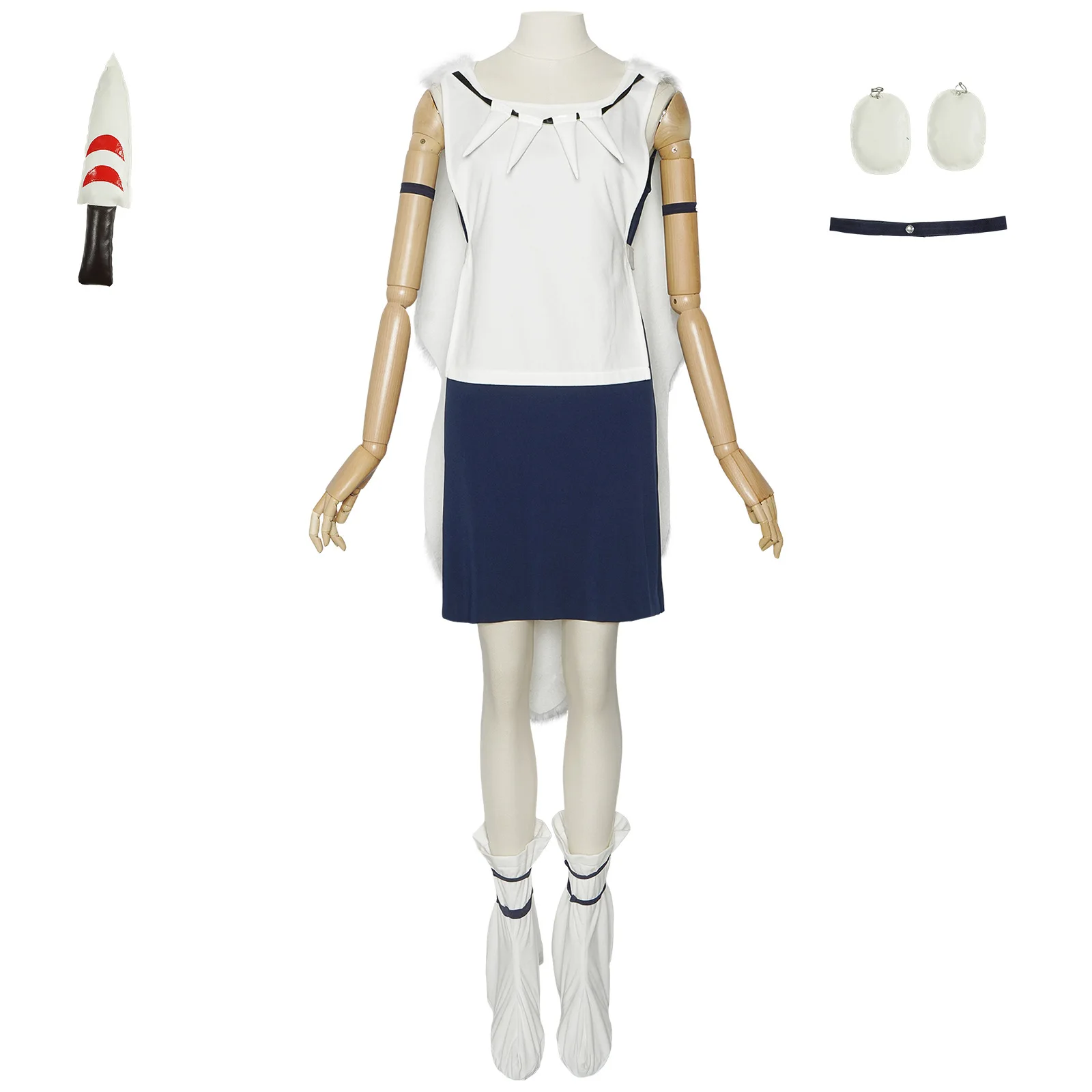 

Anime Mononoke Cosplay Princess San Costume White Uniform Woman Halloween Carnival Cosplay San Customized Clothes