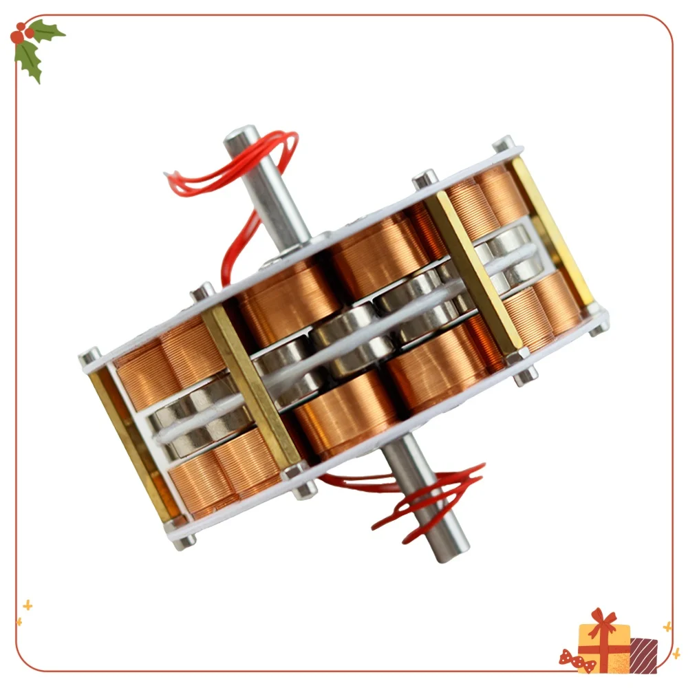 

Double layered disc type iron core generator, miniature 85MM * 41MM high-power 104MM * 41MM three-phase AC power generation