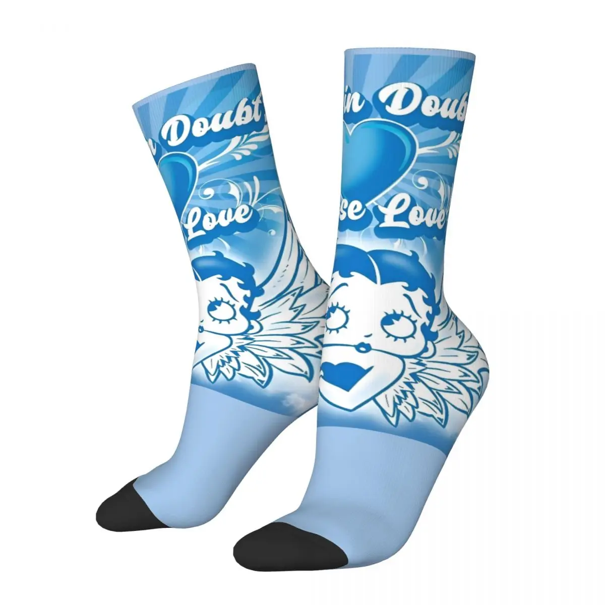 Frau Boop Socken Winkel Kawaii Strümpfe Unisex Männer hochwertige Laufsport socken Herbst Grafik rutsch feste Socken